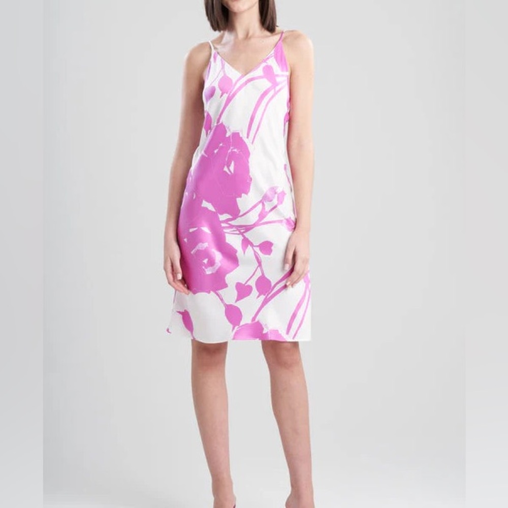 Natori Nara Slip Pink/White Combo